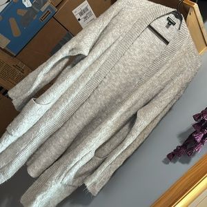 Express long fuzzy sweater
